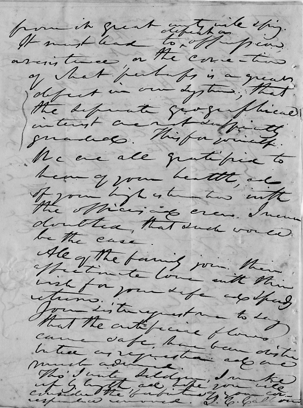 Calhoun to Lt. James Edward Colhoun, page 16