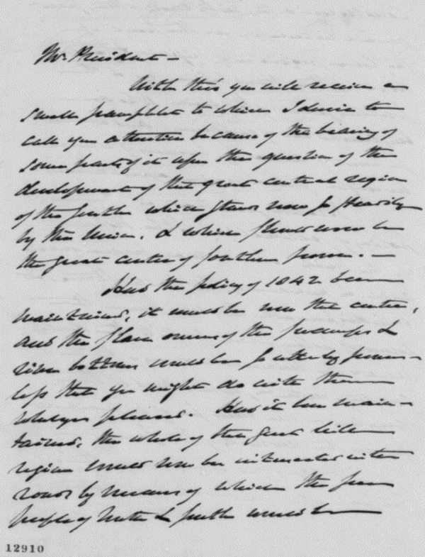 Carey Letter, November, 1861, Page 1