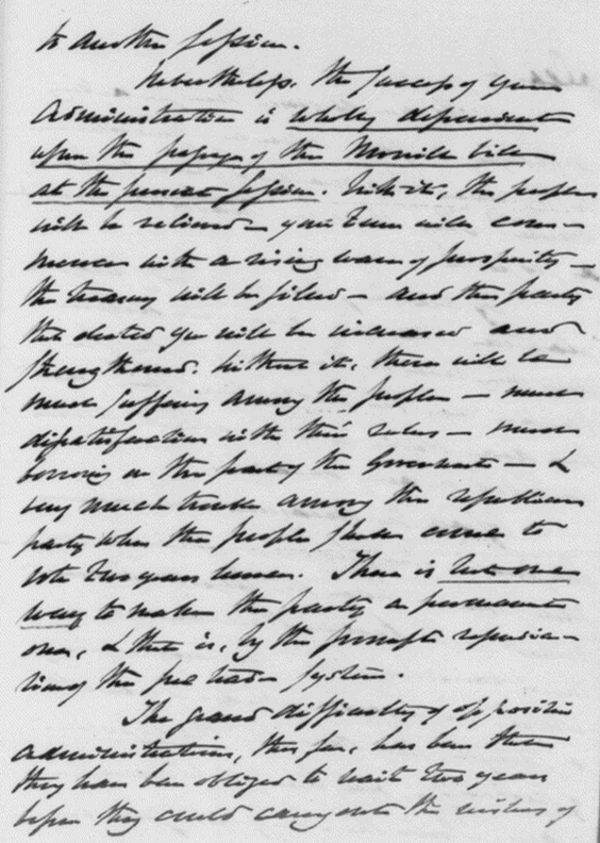 Carey Letter, Jan. 2, 1861, Page 2