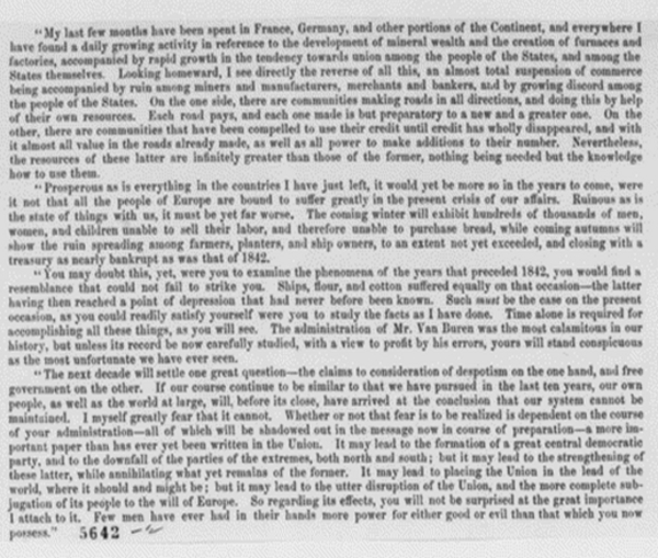 Carey Letter, Jan. 2, 1861, Page 5